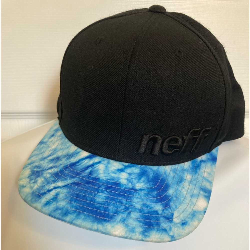 Neff Blue and White Tie Dye Hat Cap